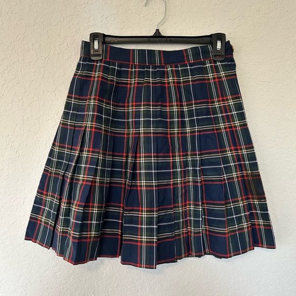 Dresses & Skirts - Vintage Dark Academia Plaid Pleated Skirt, Preppy Schoolgirl Mini Skirt